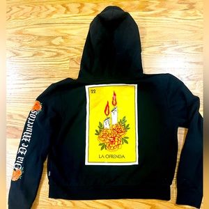 Vans Lotería collection crop hoodie